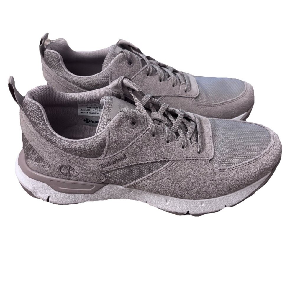Timberland Men ReBOTL Voyager Park Suede Low Sneaker TB0A6DTEE04 Grey Size 10.5